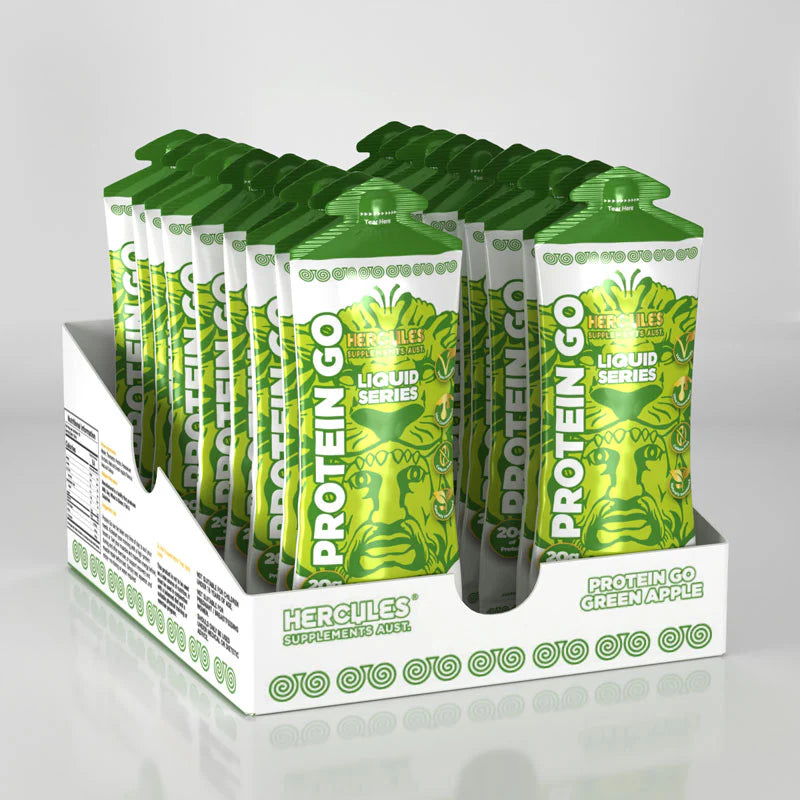 Load image into Gallery viewer, HERCULES Protein Go - Protein Gel Sachet Apple (cases of 30)
