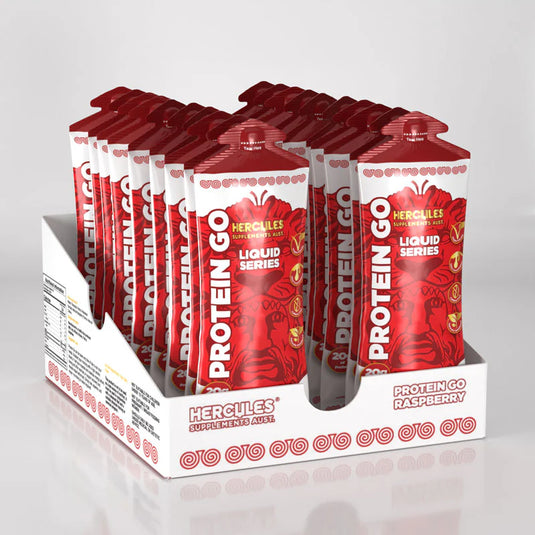 HERCULES Protein Go - Protein Gel Sachet Raspberry (cases of 30)