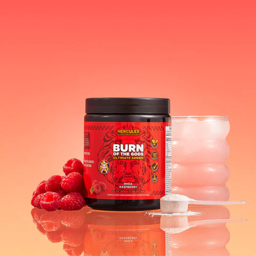 HERCULES Burn of the Gods Fat Burner - Rhea Raspberry (60 serves)