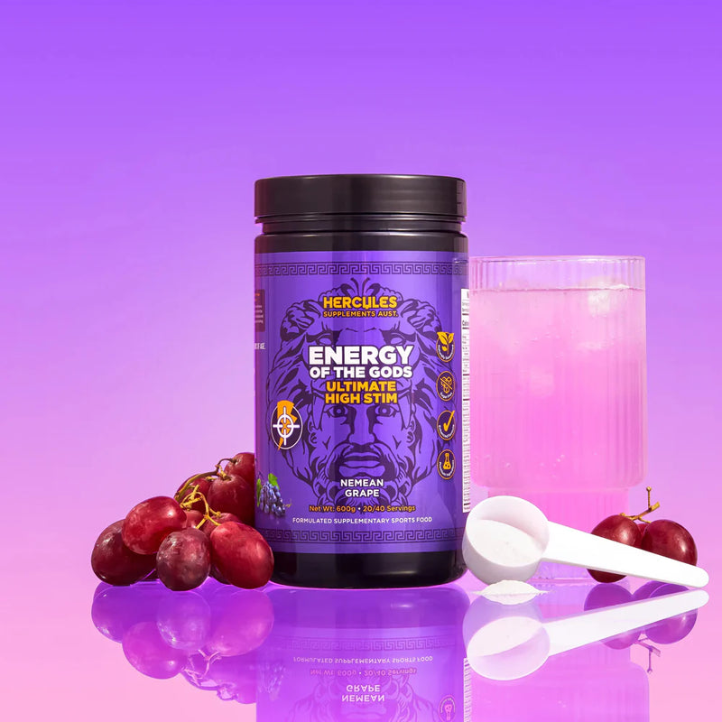 Load image into Gallery viewer, HERCULES Energy of The Gods-Ultimate High Stim Pre Workout (40 serves)
