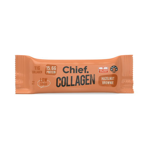 CHIEF Collagen Protein Bar - Hazelnut brownie (box of 12)