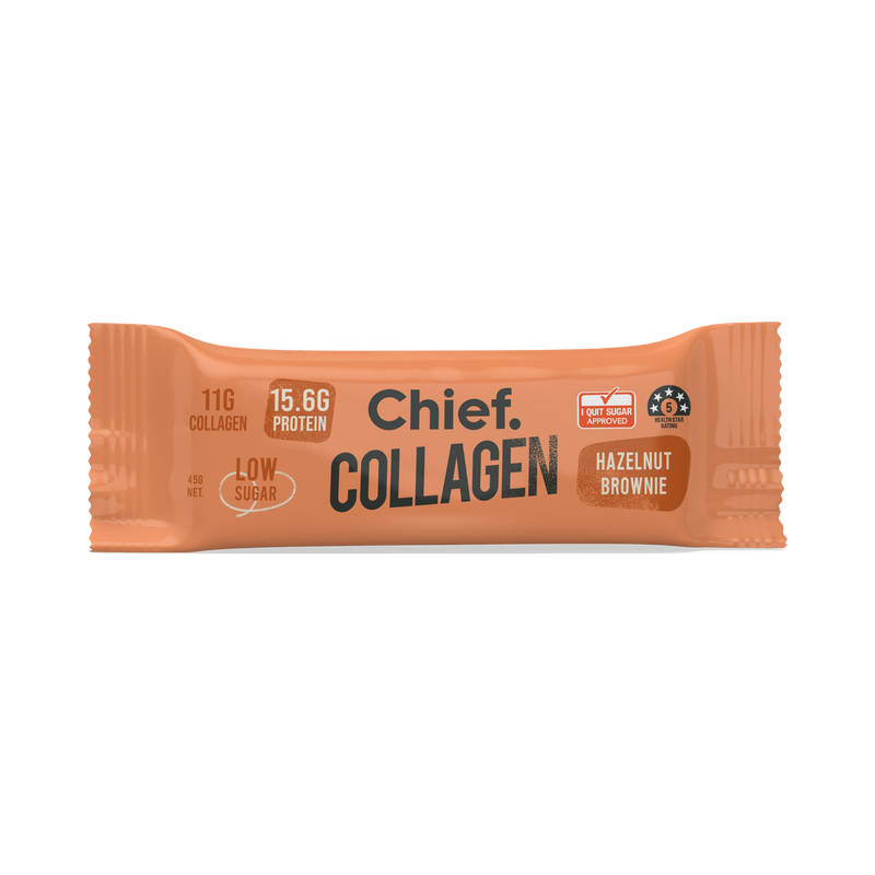 Load image into Gallery viewer, CHIEF Collagen Protein Bar - Hazelnut brownie (box of 12)
