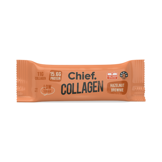 CHIEF Collagen Protein Bar - Hazelnut brownie (box of 12)