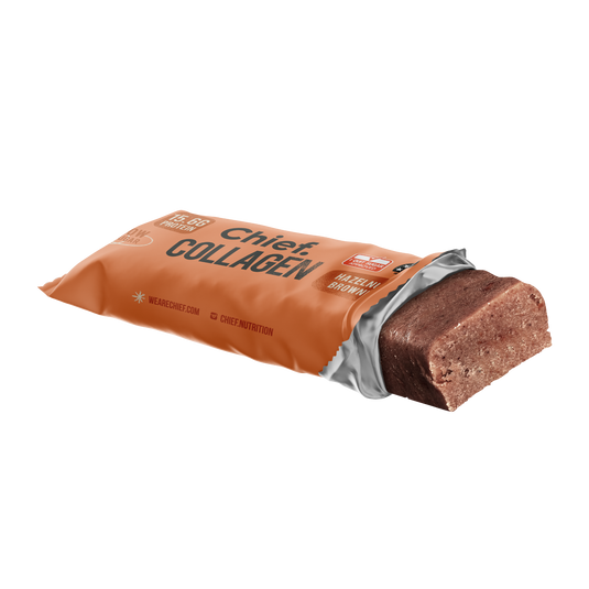 CHIEF Collagen Protein Bar - Hazelnut brownie (box of 12)