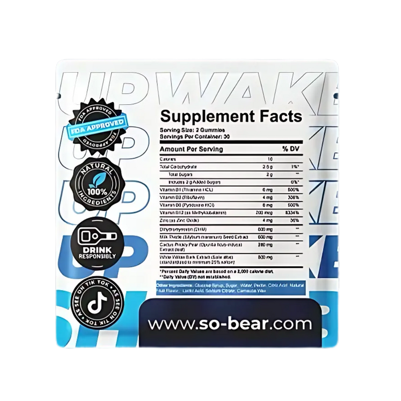 Load image into Gallery viewer, SOBEAR ANTI HANGOVER GUMMY Single Serve x 3
