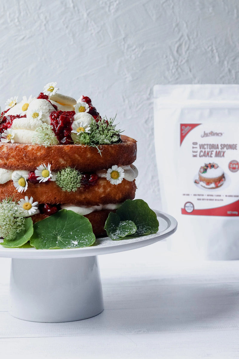 Load image into Gallery viewer, Justine&#39;s Keto Victoria Sponge Cake Mix 440g
