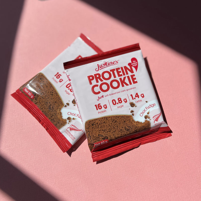 Load image into Gallery viewer, Justine&#39;s Protein Cookie Choc Fudge 60g
