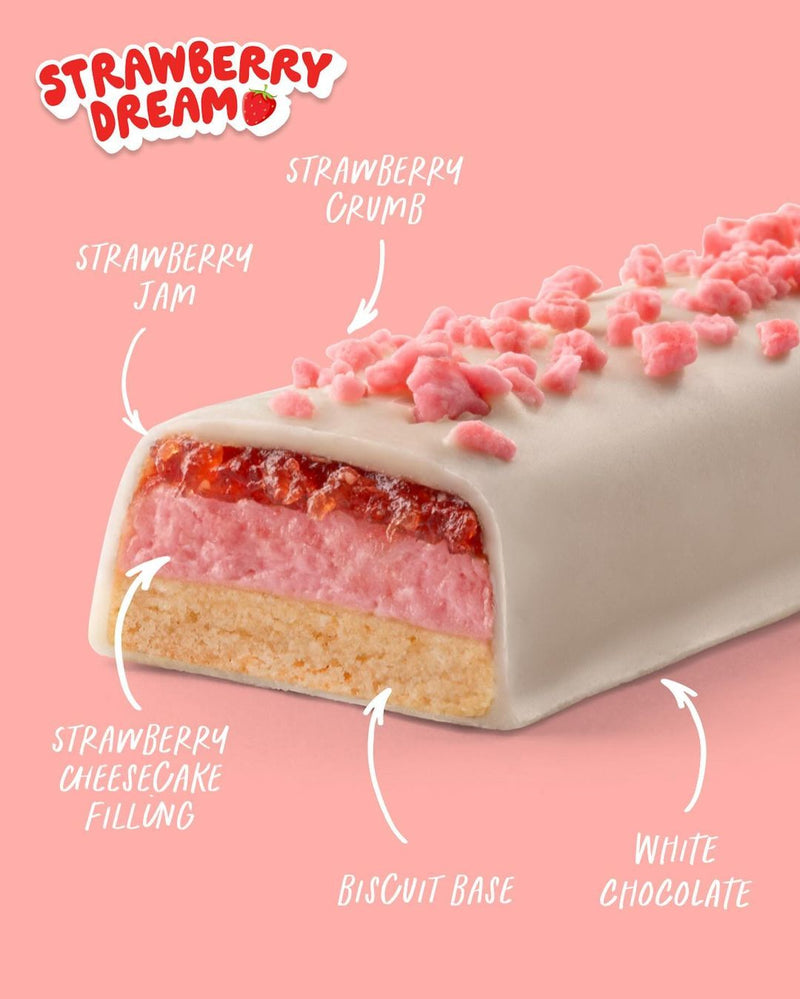 Load image into Gallery viewer, CHEESECAKE Protein Bar - Strawberry Dream  (12 bars)
