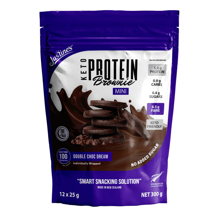 Load image into Gallery viewer, Justine&#39;s Mini Protein Cookie Double Choc Dream (12x25g) 300g
