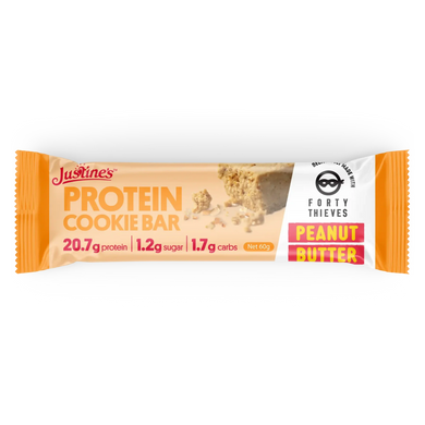 Justine's Protein Cookie Bar Forty Thieves Peanut Butter 60g