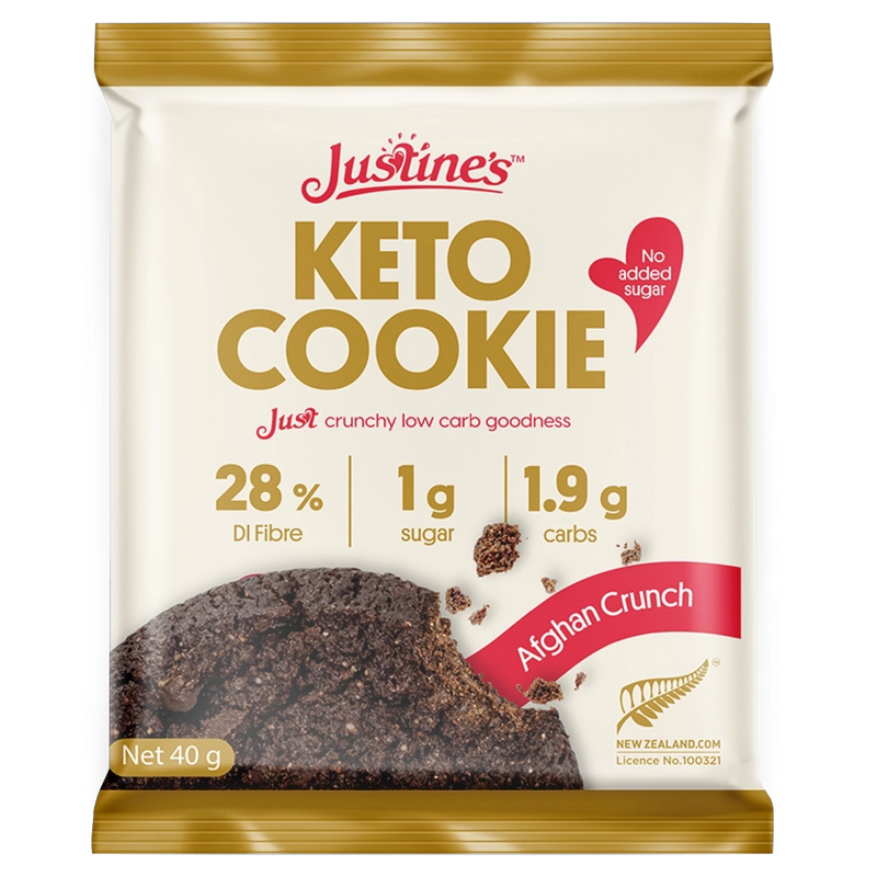 Load image into Gallery viewer, Justine&#39;s Keto Crunch Cookie Afghan 40g
