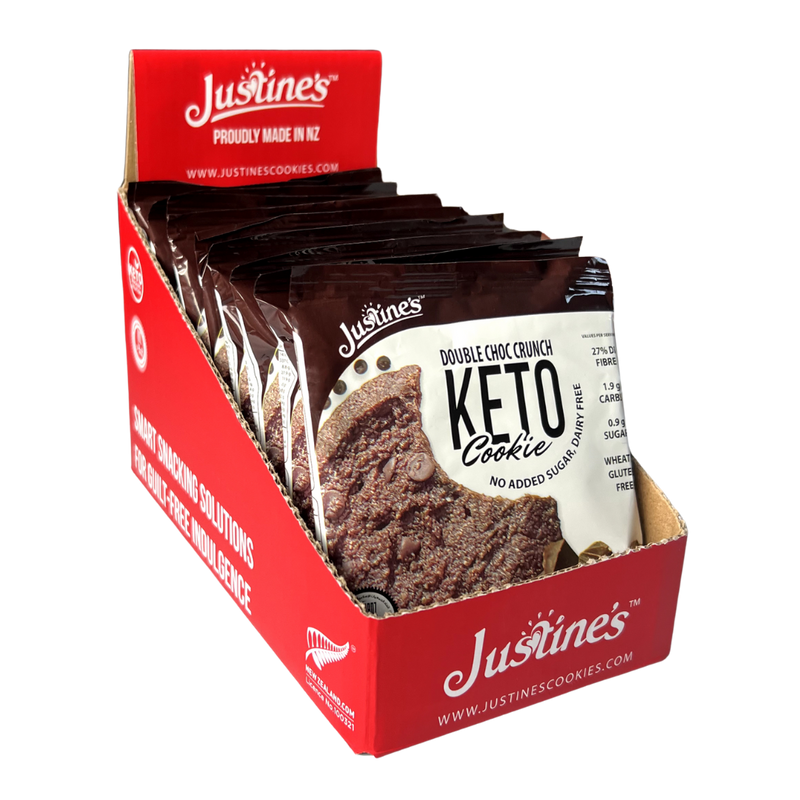 Load image into Gallery viewer, Justine&#39;s Keto Crunch Cookie Double Choc 40g
