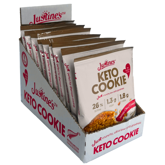 Justine's Keto Crunch Cookie White Choc Chip 40g