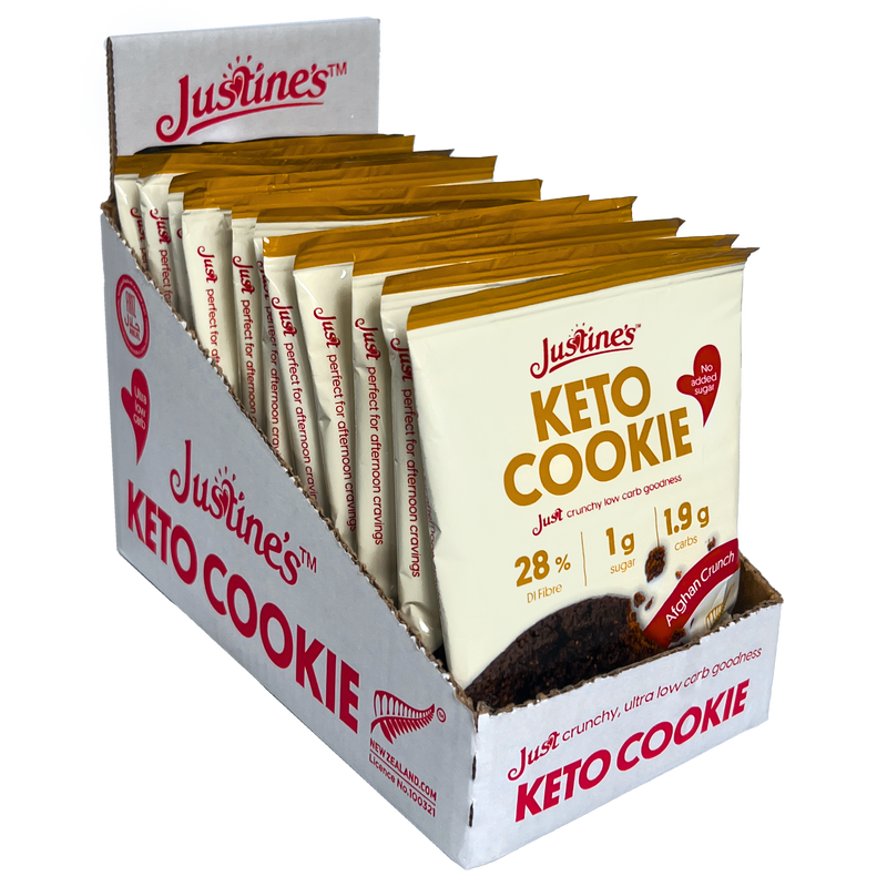 Load image into Gallery viewer, Justine&#39;s Keto Crunch Cookie Afghan 40g
