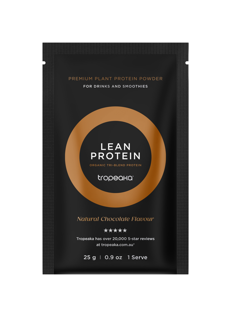 Load image into Gallery viewer, Tropeaka Lean Protein Single Serve Box 25g (Box of 12) Chocolate
