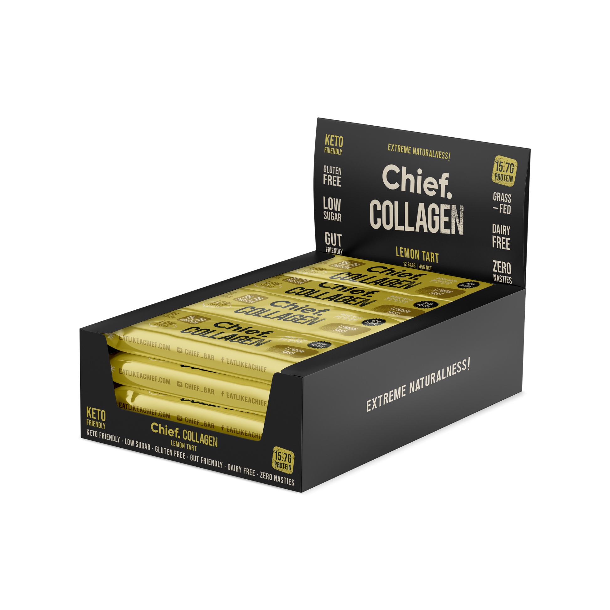 CHIEF Collagen Protein Bar - Lemon Tart