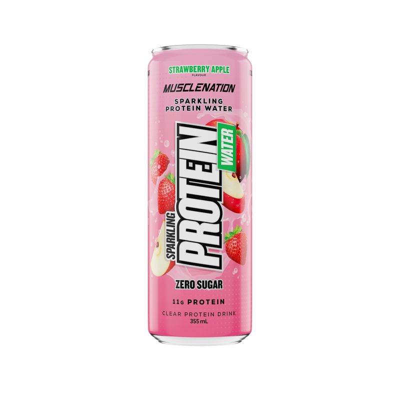 Load image into Gallery viewer, MN SPARKLING PROTEIN WATER ZERO SUGAR- Strawberry Apple (12 pack)
