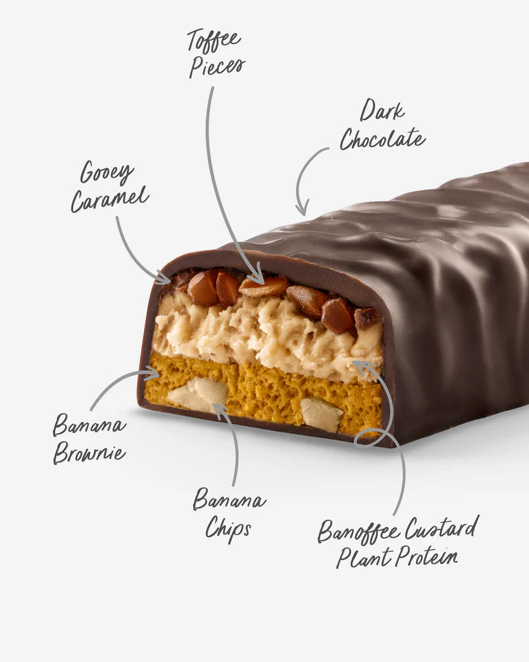 Load image into Gallery viewer, Plant Protein Custard Bars Banana Toffee
