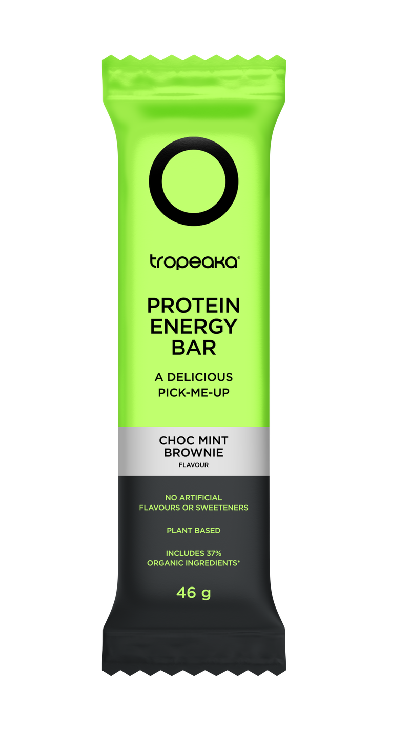 Load image into Gallery viewer, Tropeaka Protein Energy Bar - Choc Mint (12 bars)
