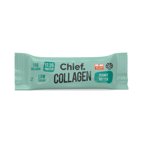 CHIEF Collagen Protein Bar - Peanut Butter (box of 12)