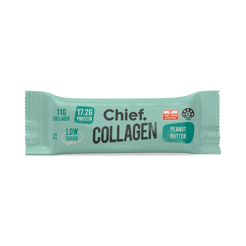 Load image into Gallery viewer, CHIEF Collagen Protein Bar - Peanut Butter (box of 12)
