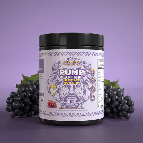 HERCULES Pump of the Gods- Ultimate Non Stim Pre-Workout - Heras Grape