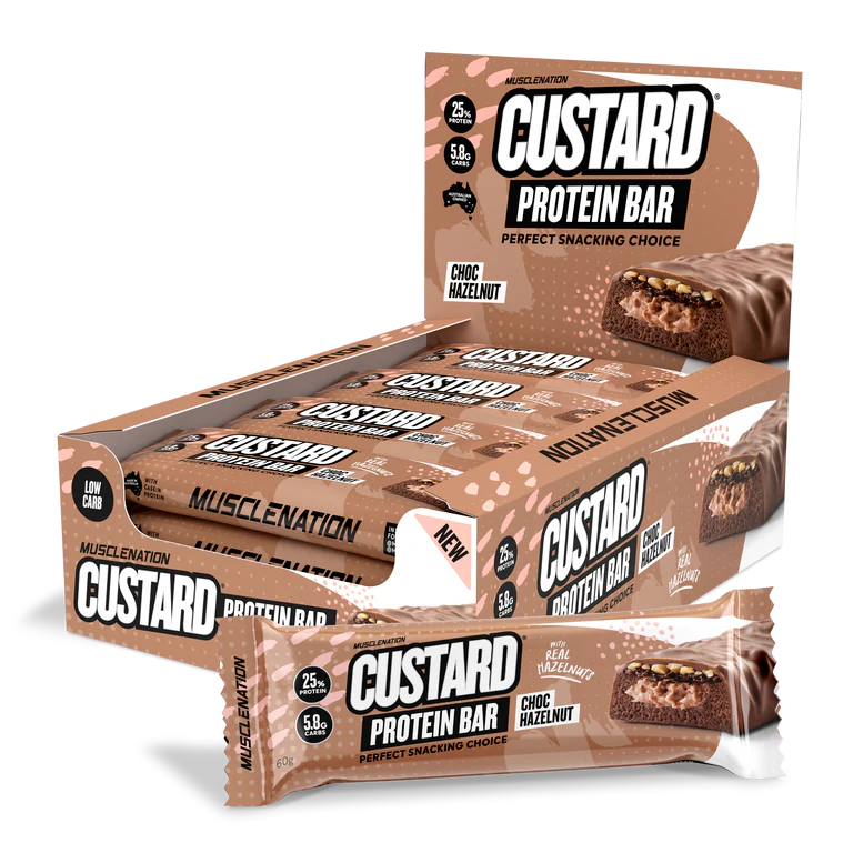 Load image into Gallery viewer, Plant Protein Custard Bars Choc Hazelnut
