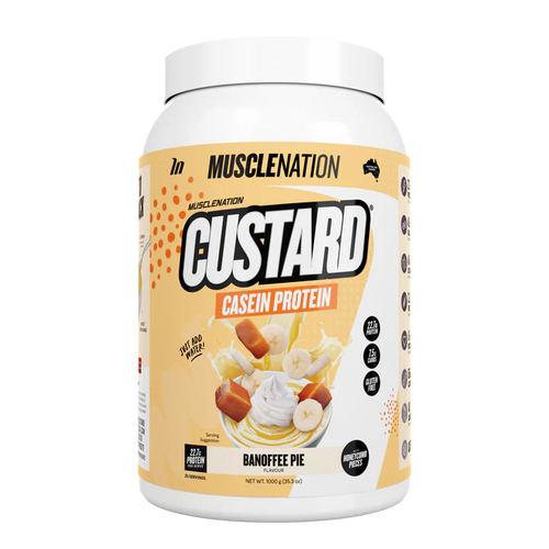 Muscle Nation CUSTARD CASEIN PROTEIN - Banoffee Pie - 25 serves