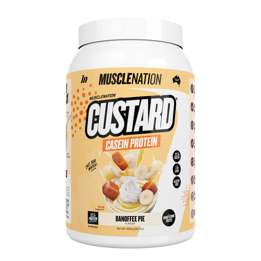 Muscle Nation CUSTARD CASEIN PROTEIN - Banoffee Pie - 25 serves