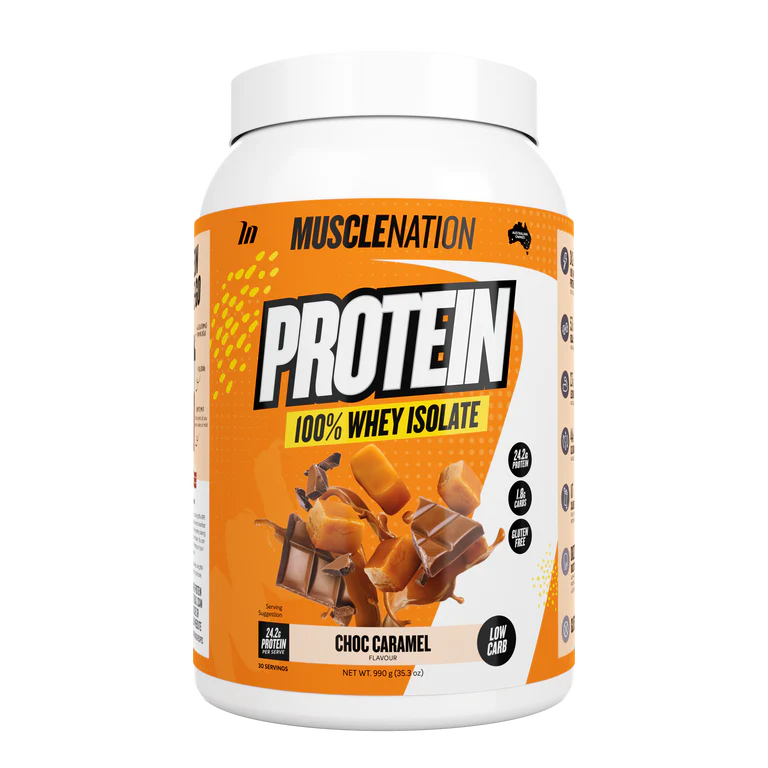Load image into Gallery viewer, Muscle Nation PROTEIN 100% WHEY ISOLATE - CHOC CARAMEL
