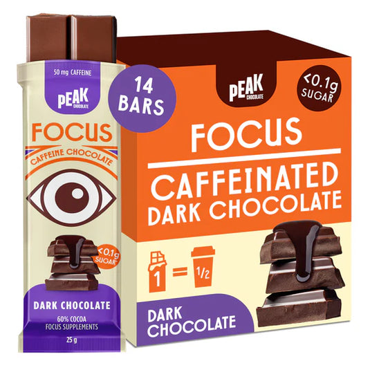 PEAK CHOCOLATE FOCUS BARS - Dark Chocolate