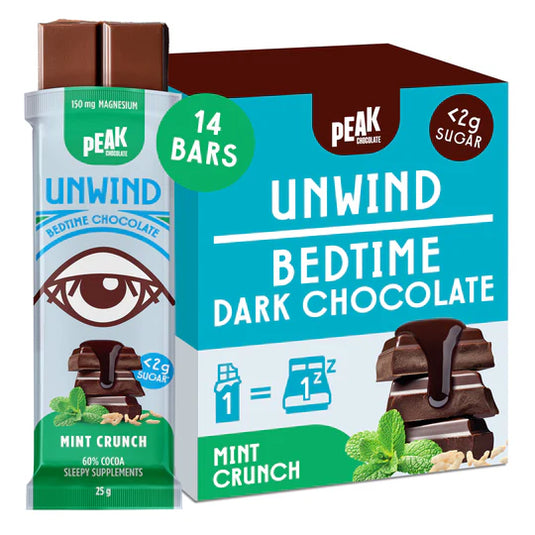 PEAK CHOCOLATE UNWIND BARS - Mint Crunch