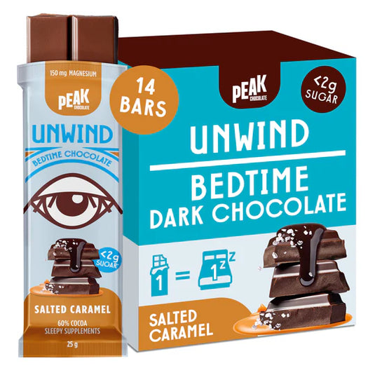 PEAK CHOCOLATE UNWIND BARS - Salted Caramel