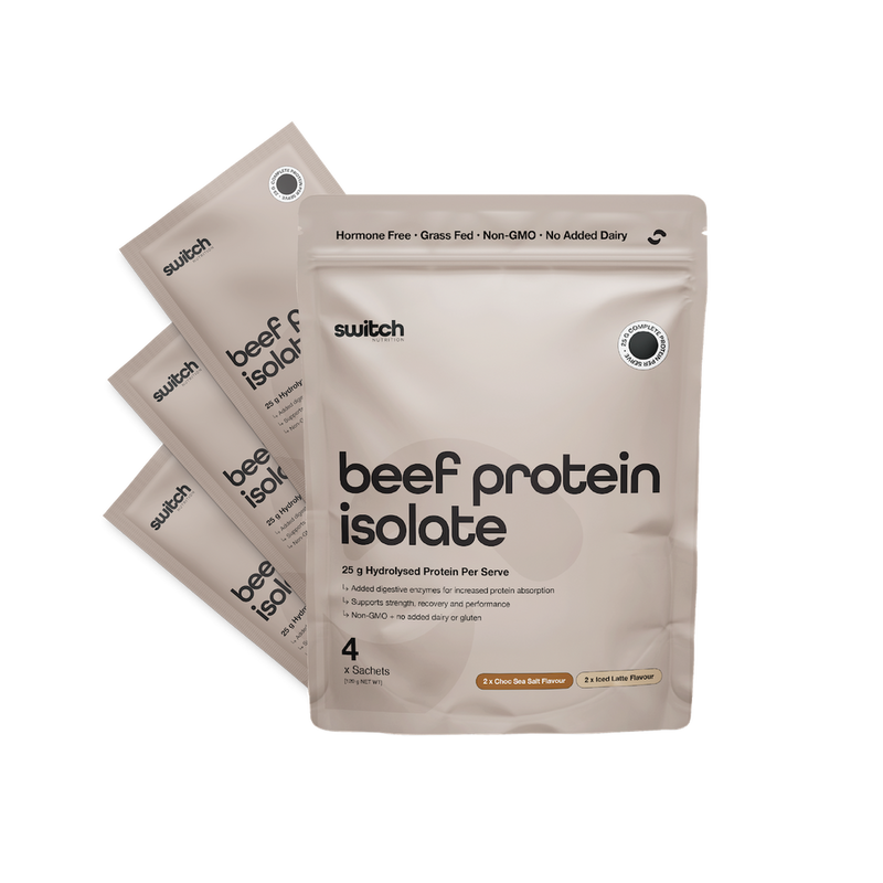 Load image into Gallery viewer, Switch Nutrition Beef Protein Isolate - 4 Serve Pouch
