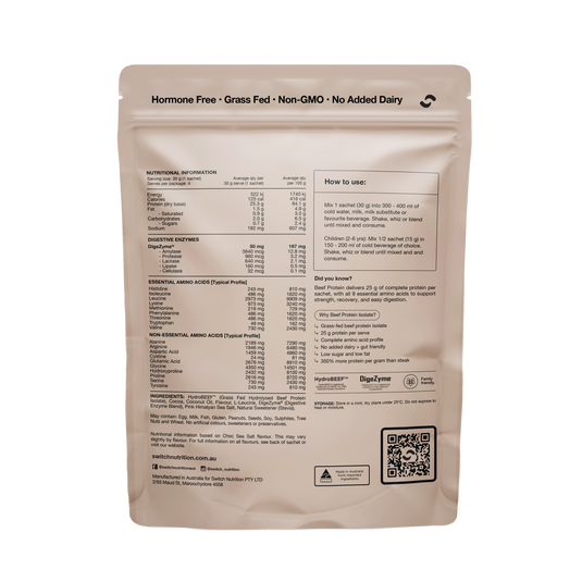 Switch Nutrition Beef Protein Isolate - 4 Serve Pouch