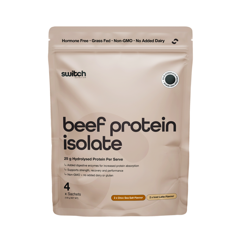 Load image into Gallery viewer, Switch Nutrition Beef Protein Isolate - 4 Serve Pouch
