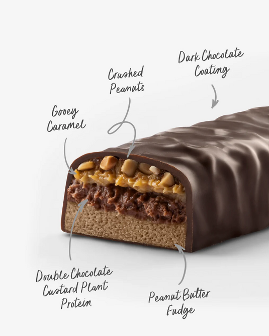 Plant Protein Custard Bars Choc Peanut Butter