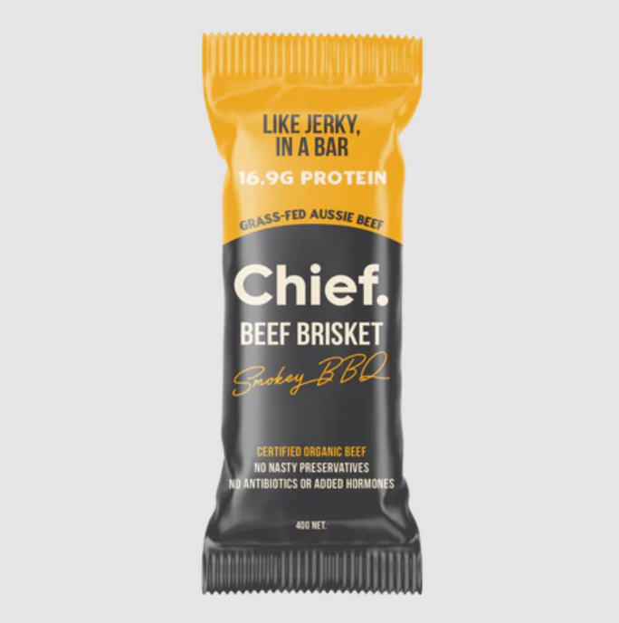 CHIEF ORGANIC GRASS-FED BEEF BAR - Smoky BBQ