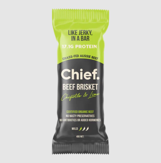 CHIEF ORGANIC GRASS-FED BEEF BAR - Chipotle & Lime