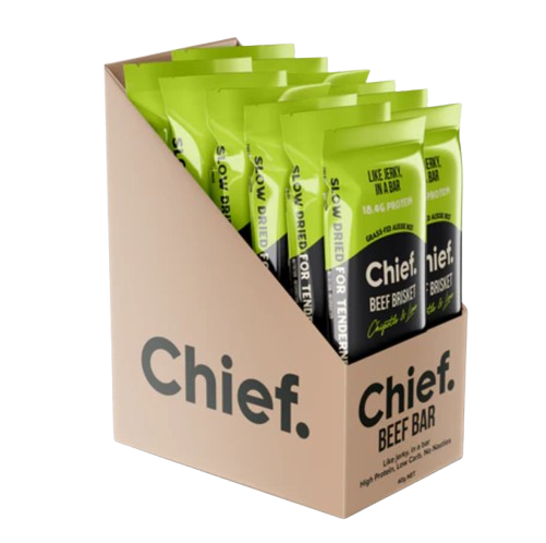 Load image into Gallery viewer, CHIEF ORGANIC GRASS-FED BEEF BAR - Chipotle &amp; Lime  (12 bars)
