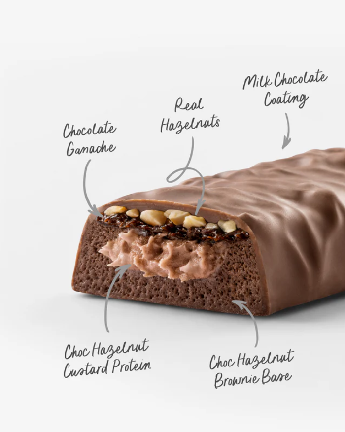 Load image into Gallery viewer, MN CUSTARD PROTEIN BAR - CHOC HAZELNUT (12 bars)
