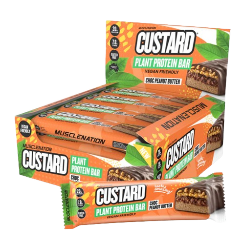 Plant Protein Custard Bars Choc Peanut Butter