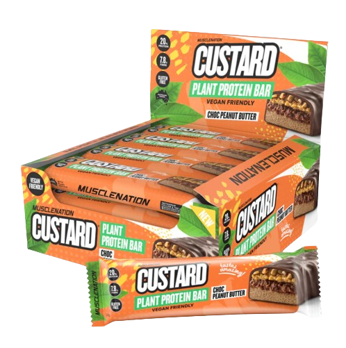 Plant Protein Custard Bars Choc Peanut Butter
