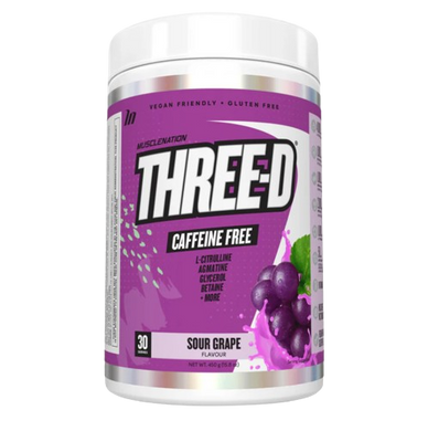 THREE-D NON STIM PRE WORKOUT SOUR GRAPE