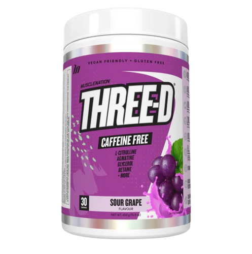 THREE-D NON STIM PRE WORKOUT SOUR GRAPE