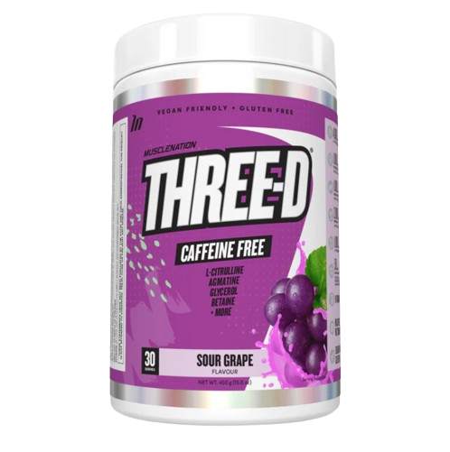 THREE-D NON STIM PRE WORKOUT SOUR GRAPE