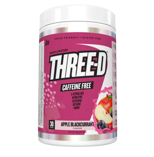 THREE-D NON STIM PRE WORKOUT APPLE BLACKCURRANT