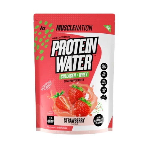 MUSCLE NATION PROTEIN WATER Strawberry - 25 SERVES 750G