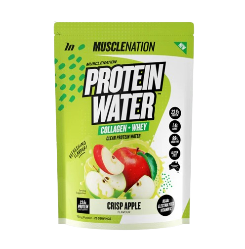 MUSCLE NATION PROTEIN WATER Crisp Apple - 25 SERVES 750G