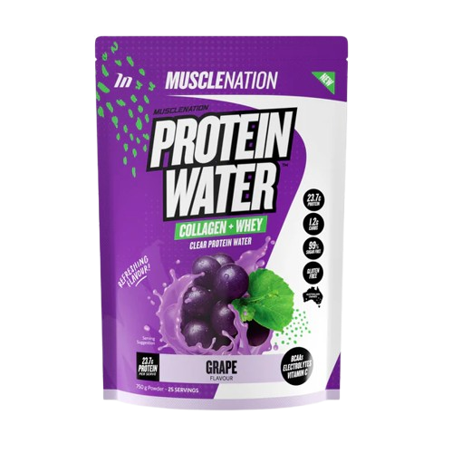 MUSCLE NATION PROTEIN WATER Grape - 25 SERVES 750G